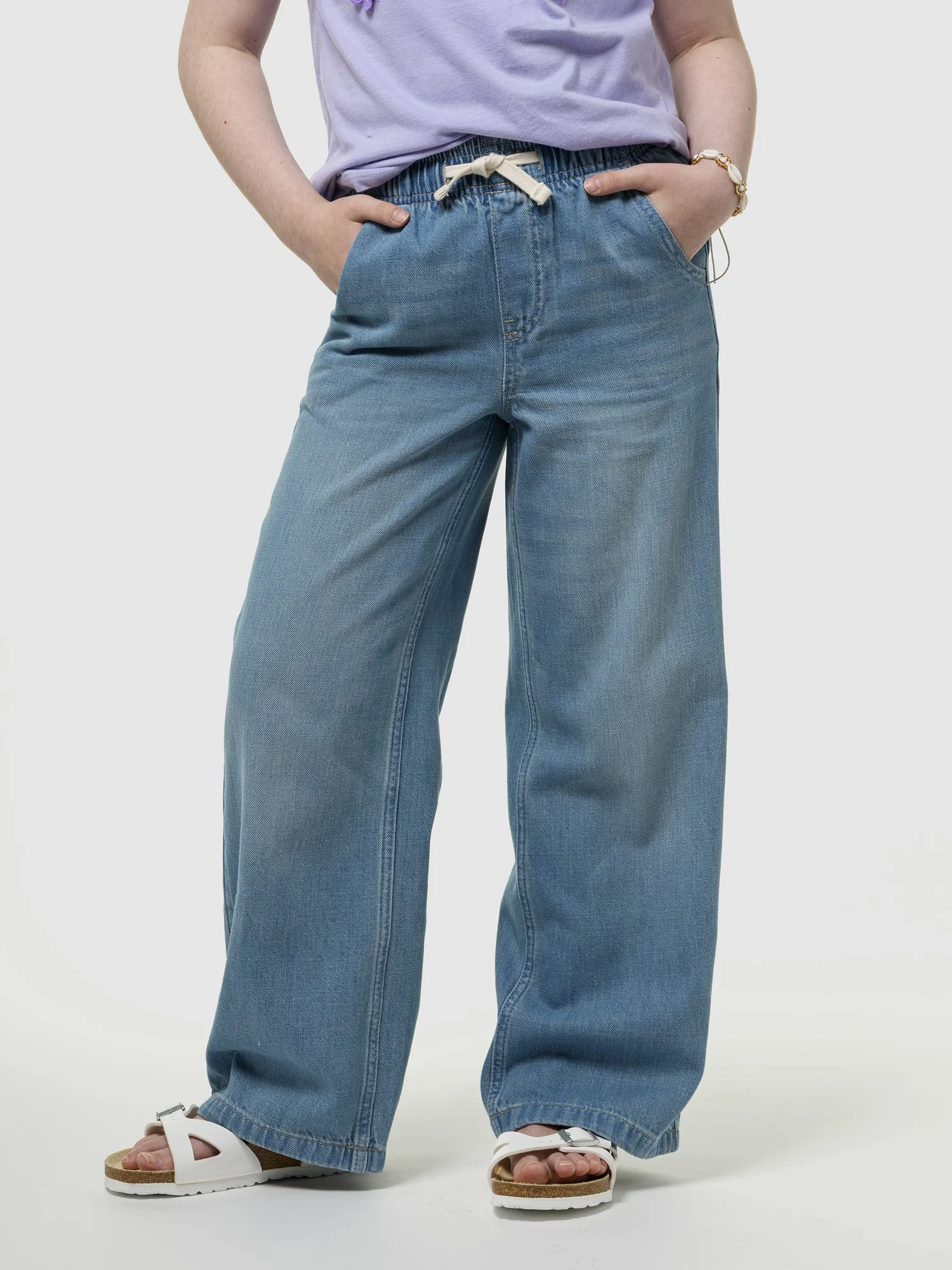 Φωτογραφία προϊόντος: GAP Παιδικό High Rise Wide-Leg Pull-On Τζιν Παντελόνι medium wash