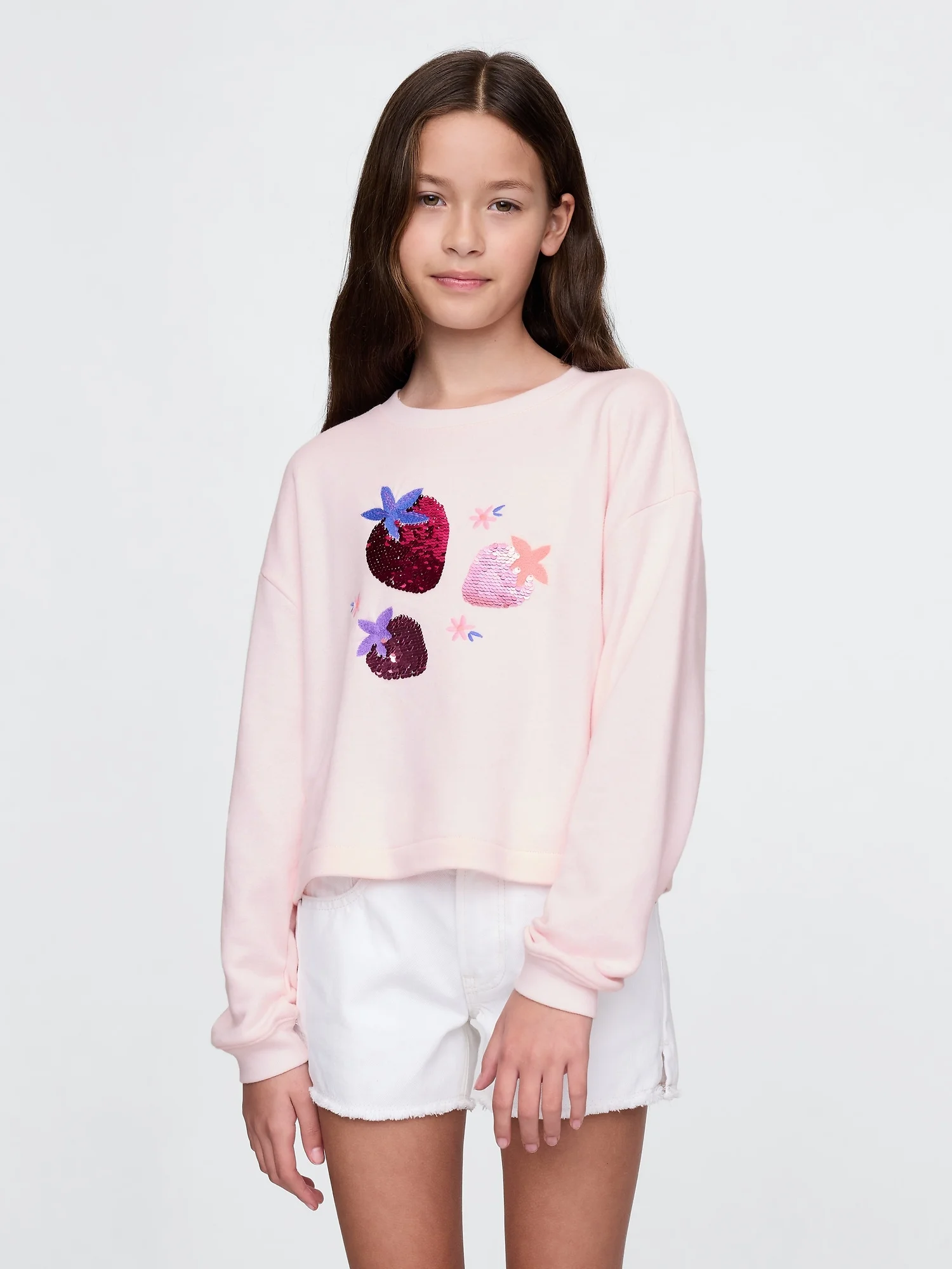 Φωτογραφία προϊόντος: GAP Παιδικό Flippy-Sequin Graphic Φούτερ CHERRY BLOSSOM