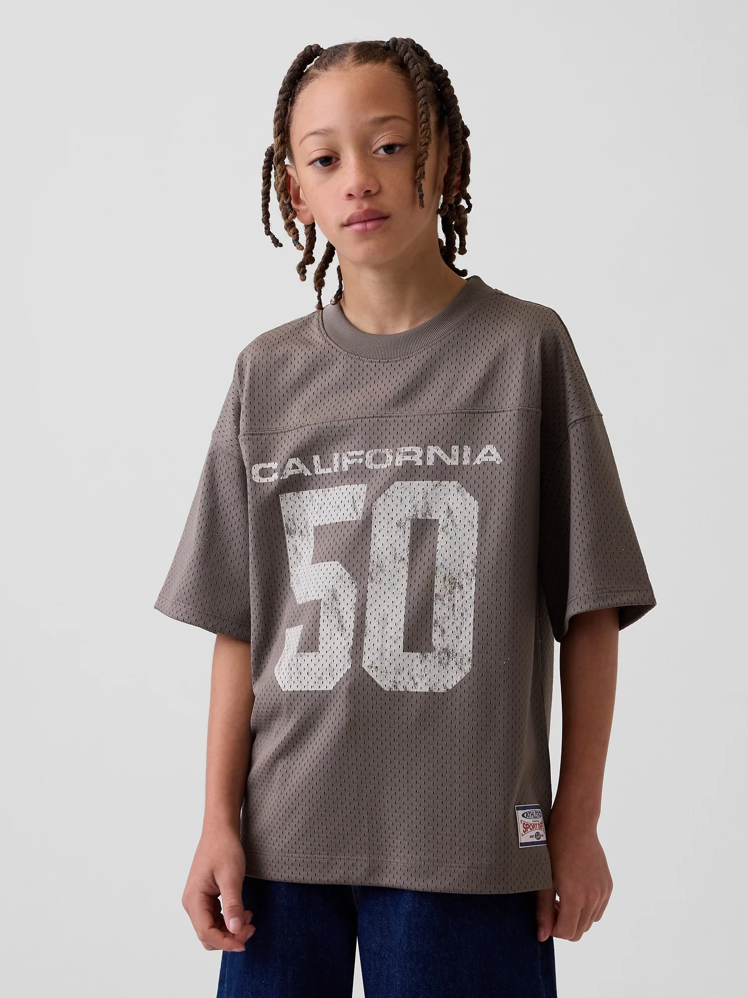 Φωτογραφία προϊόντος: GAP Παιδική Μπλούζα Oversized με Σχέδια σε Ζέρσεϊ Ύφασμα Plymouth rock