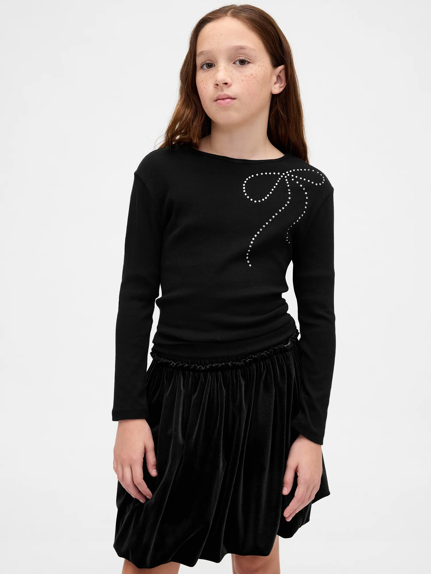 Φωτογραφία προϊόντος: GAP Παιδική Embellished Μπλούζα True black