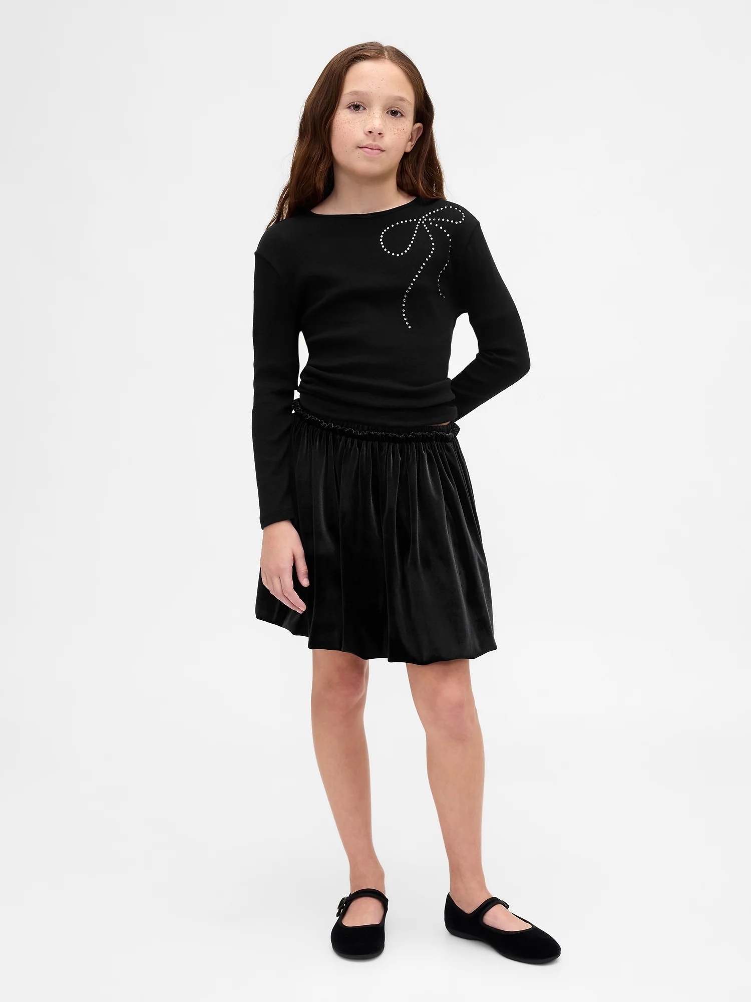 Φωτογραφία προϊόντος: GAP Παιδική Velour Bubble Φούστα Black