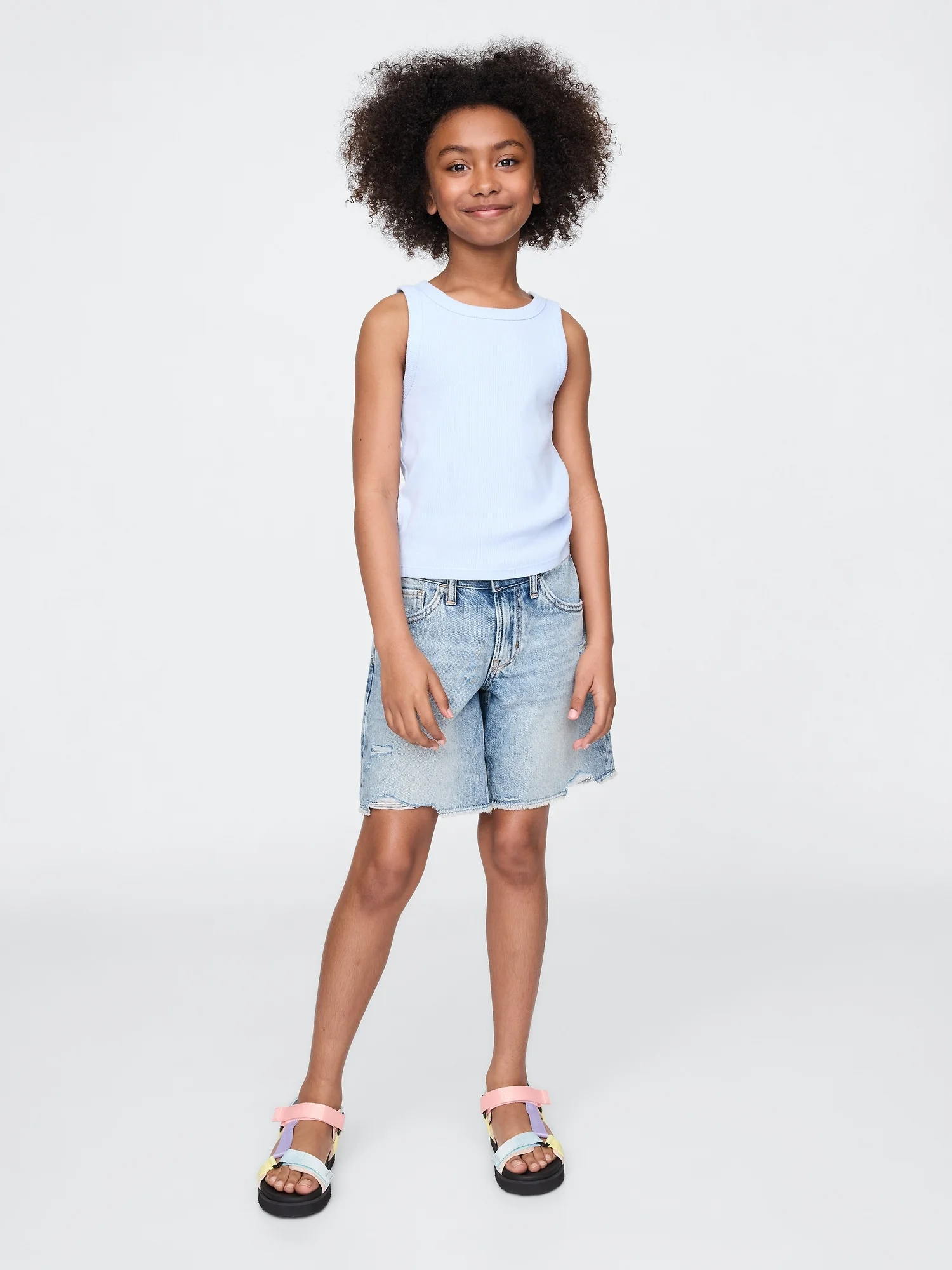 Φωτογραφία προϊόντος: GAP Παιδικό Low Rise Stride Denim Βερμούδα Σορτς Light wash