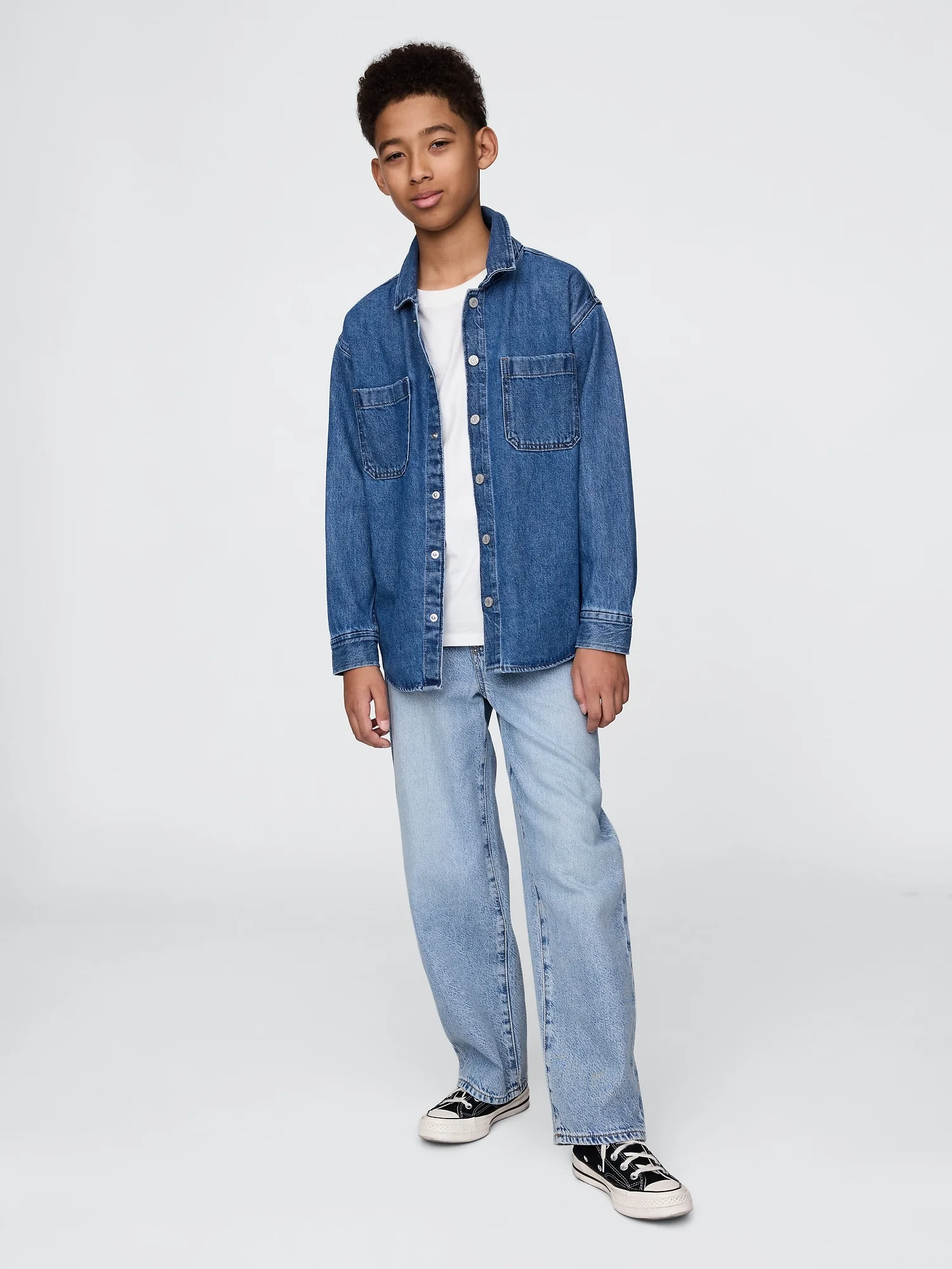 Φωτογραφία προϊόντος: GAP Παιδικό UltraSoft Pull-On Baggy Τζιν Παντελόνι Light wash