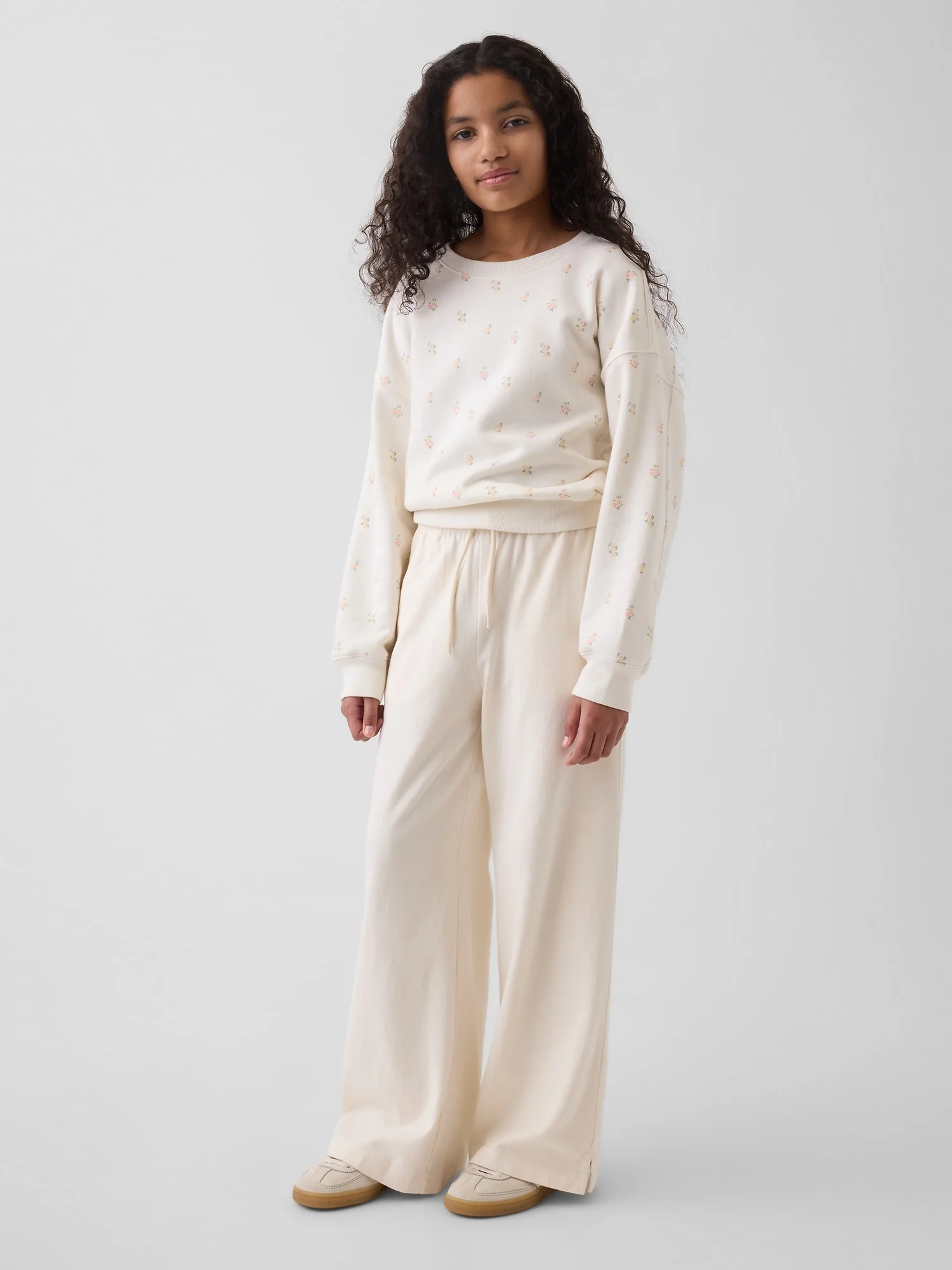 Φωτογραφία προϊόντος: GAP Παιδικό Relaxed Wide-Leg Παντελόνι Ivory frost