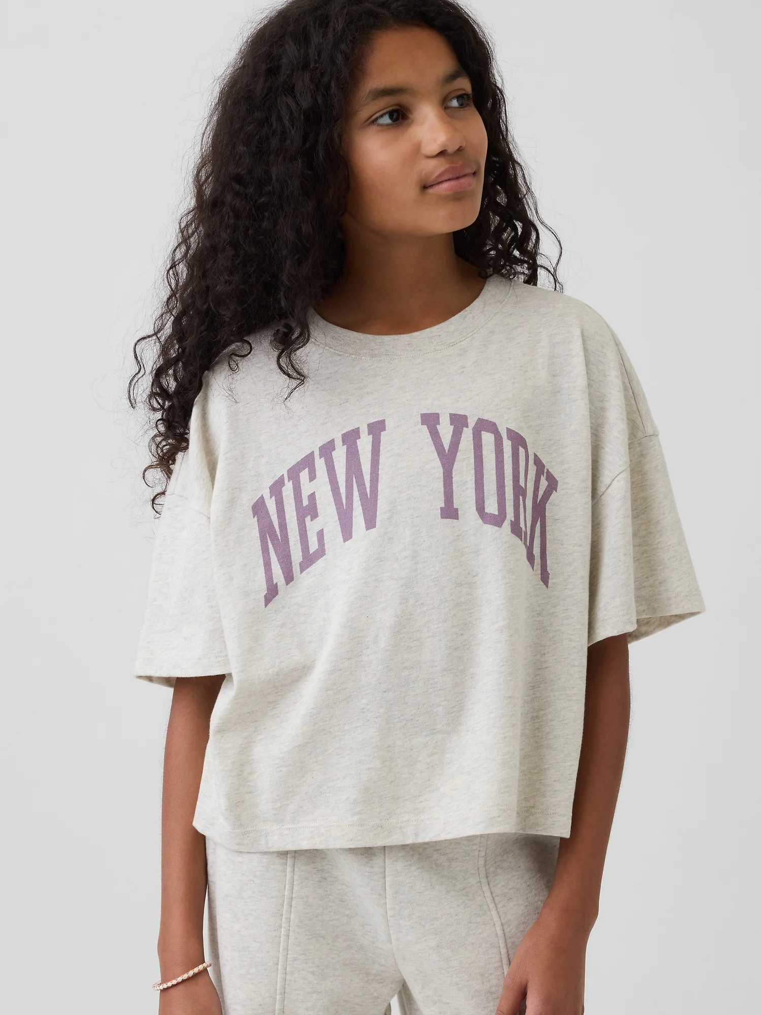 Φωτογραφία προϊόντος: GAP Παιδική Oversized State Graphic Μπλούζα Light grey heather