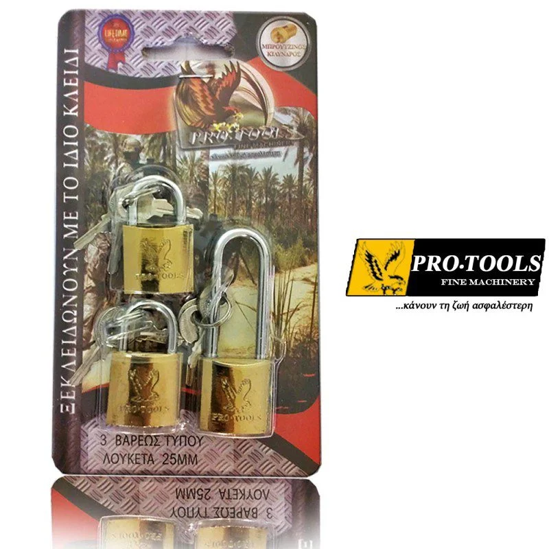 Φωτογραφία προϊόντος: Pro-Tools Σετ 3 Λουκέτα | 25T3