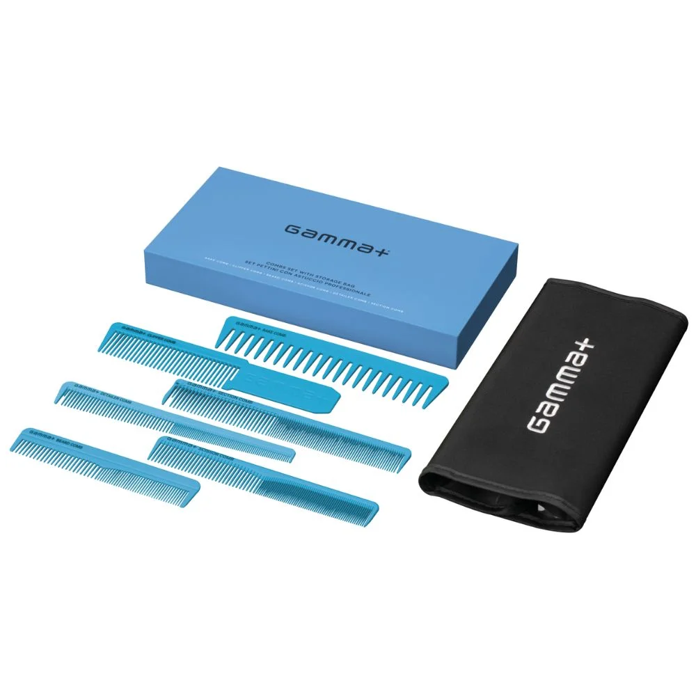 Φωτογραφία προϊόντος: Σετ Χτένες Gamma+ Combs Set with Storage Bag Blue