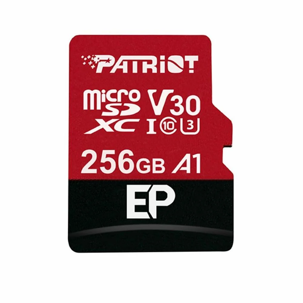 Φωτογραφία προϊόντος: Patriot EP Series 256 GB microSDXC Red/Black UHS-I U3 Class 10 V30 A1 (PEF256GEP31MCX) (PATRPEF256GEP31MCX)