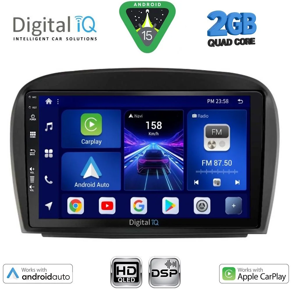 Φωτογραφία προϊόντος: DIGITAL IQ BXC 3427_CPAA (9inc) MULTIMEDIA TABLET for MERCEDES SL (R230) FACELIFT mod. 2006-2012