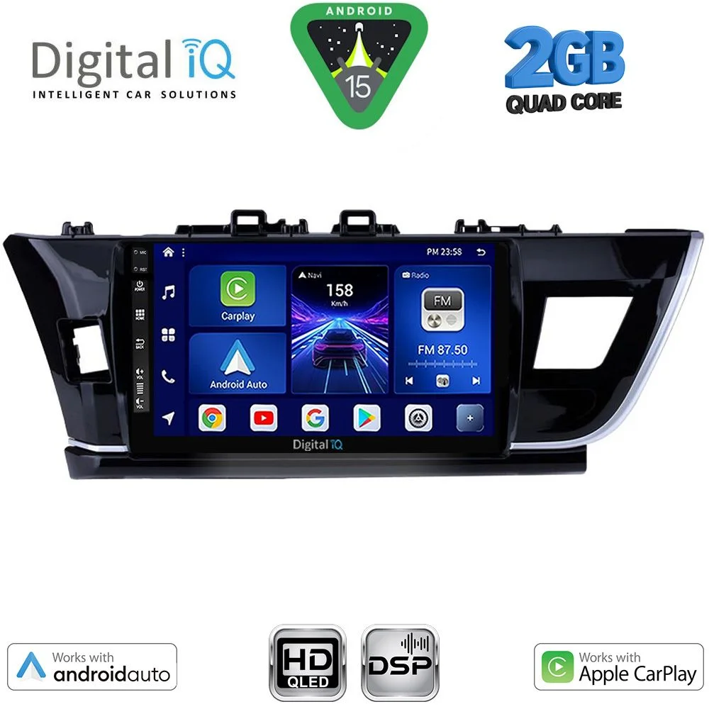 Φωτογραφία προϊόντος: DIGITAL IQ BXC 3714BIG_CPAA (10inc) MULTIMEDIA TABLET for TOYOTA COROLLA mod. 2013-2016