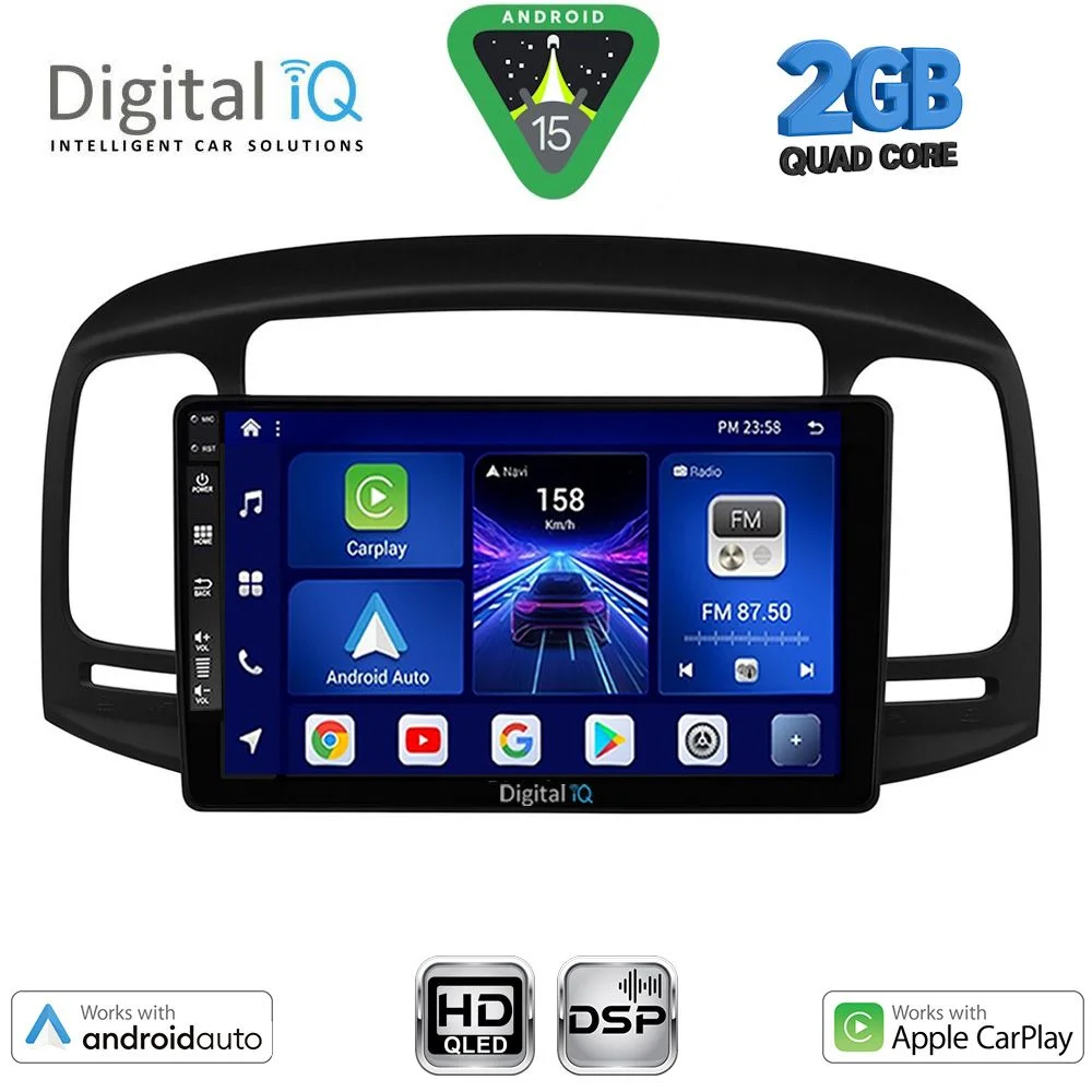 Φωτογραφία προϊόντος: DIGITAL IQ BXC 3249BL_CPAA (9inc) MULTIMEDIA TABLET for HYUNDAI ACCENT mod. 2005-2012 (BLACK)