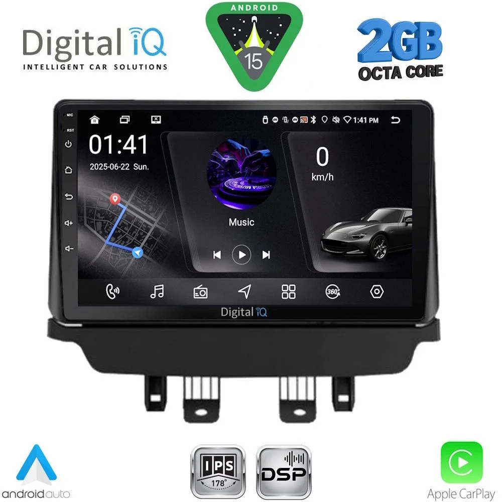 Φωτογραφία προϊόντος: DIGITAL IQ RSF 4384_CPA (9inc) MULTIMEDIA TABLET for MAZDA CX3 mod. 2014-2026