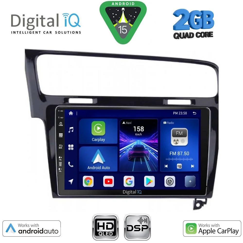 Φωτογραφία προϊόντος: DIGITAL IQ BXC 3747BL_CPAA (10inc) MULTIMEDIA TABLET for VW GOLF 7 mod. 2013-2020
