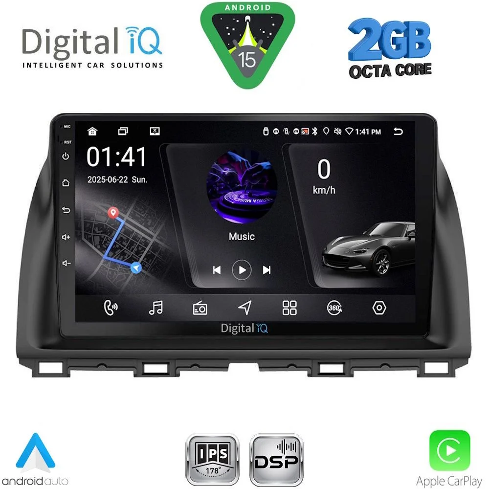Φωτογραφία προϊόντος: DIGITAL IQ RSF 4380_CPA (10inc) MULTIMEDIA TABLET for MAZDA CX5 mod. 2013-2017