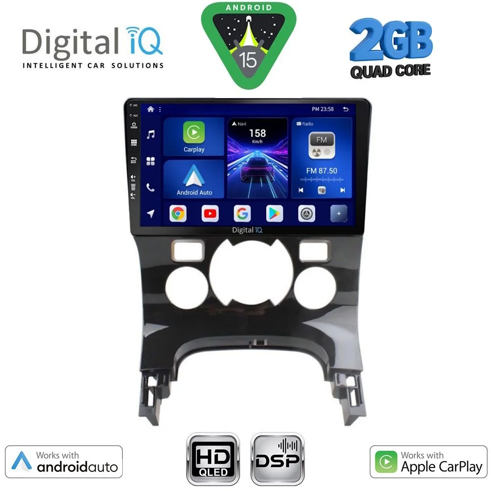 Φωτογραφία προϊόντος: DIGITAL IQ BXC 3515_CPAA CLIMA (9inc) MULTIMEDIA TABLET for PEUGEOT 3008 mod. 2008-2016 με CLIMA