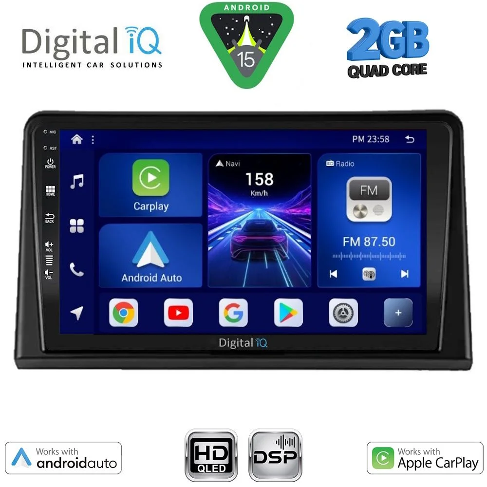 Φωτογραφία προϊόντος: DIGITAL IQ BXC 3548_CPAA (9inc) MULTIMEDIA TABLET for RENAULT EXPRESS mod. 2020-2026
