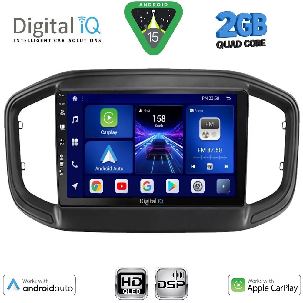 Φωτογραφία προϊόντος: DIGITAL IQ BXC 3147_CPAA (9inc) MULTIMEDIA TABLET for FIAT STRADA mod. 2020-2026