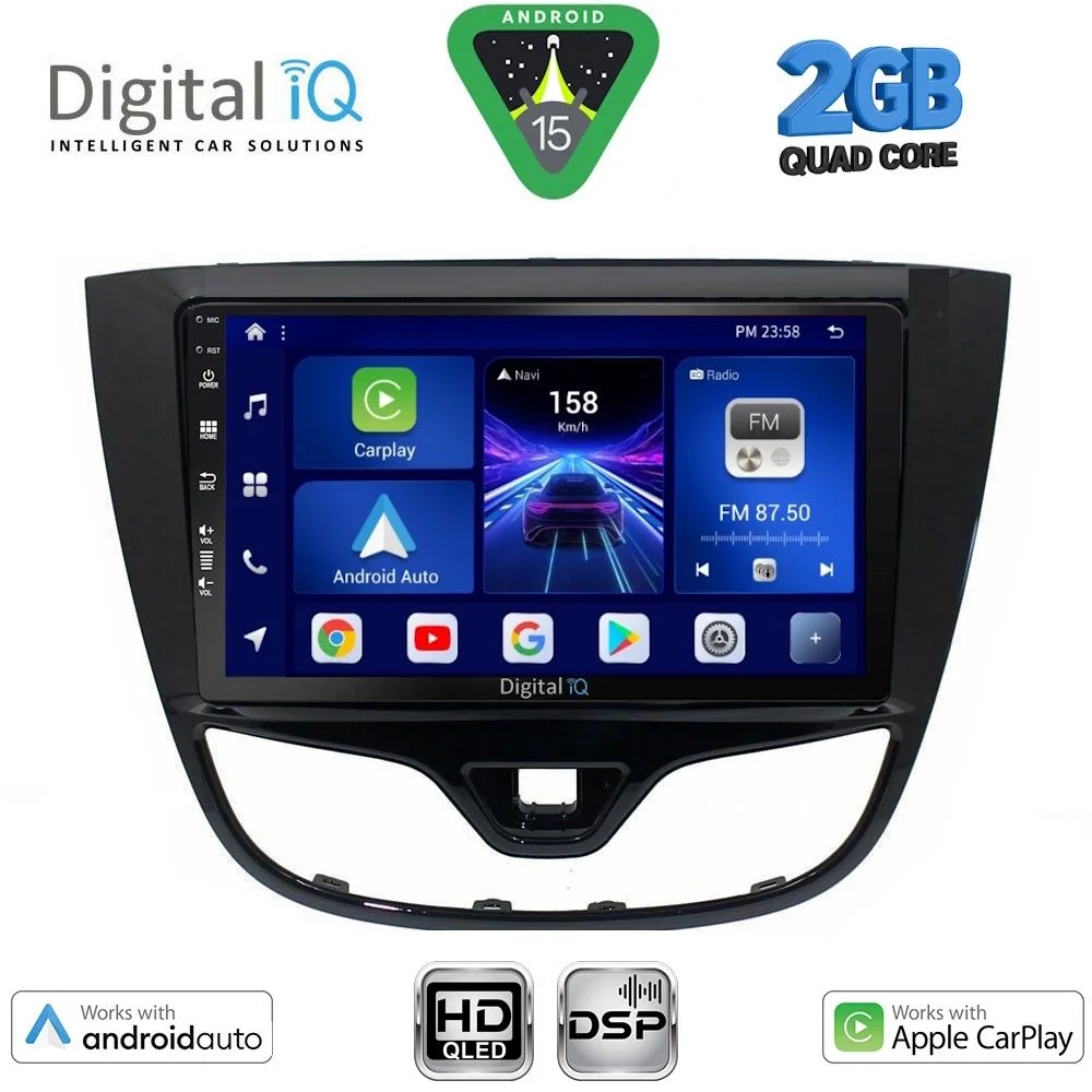 Φωτογραφία προϊόντος: DIGITAL IQ BXC 3489_CPAA (10inc) MULTIMEDIA TABLET for OPEL KARL mod. 2014-2019