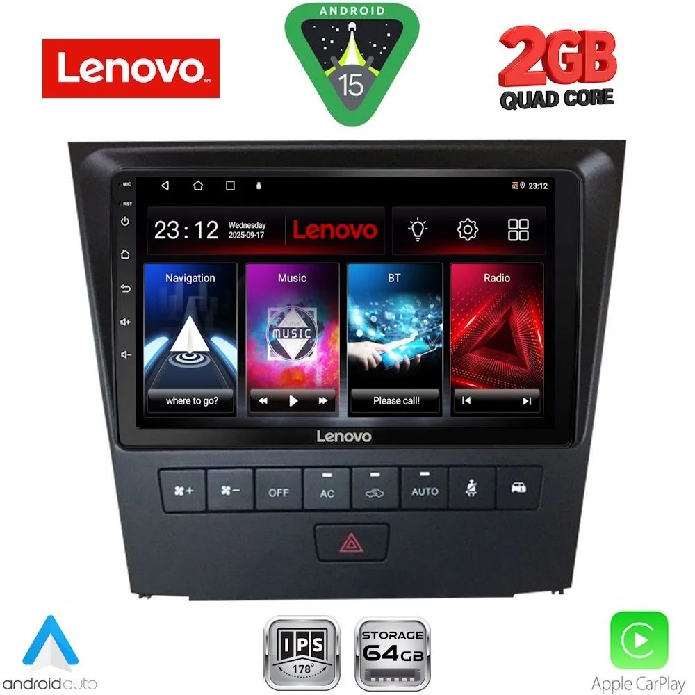 Φωτογραφία προϊόντος: LENOVO LVD 2341_CPA (9inc) MULTIMEDIA TABLET for LEXUS GS mod. 2004-2011