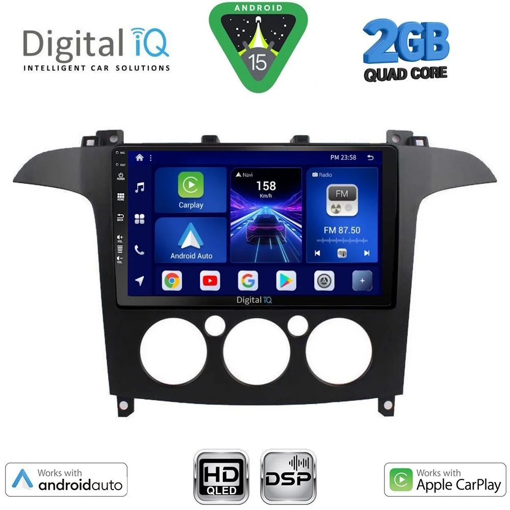 Φωτογραφία προϊόντος: DIGITAL IQ BXC 3175_CPAA A/C (9inc) MULTIMEDIA TABLET for FORD SMAX mod. 2006-2014