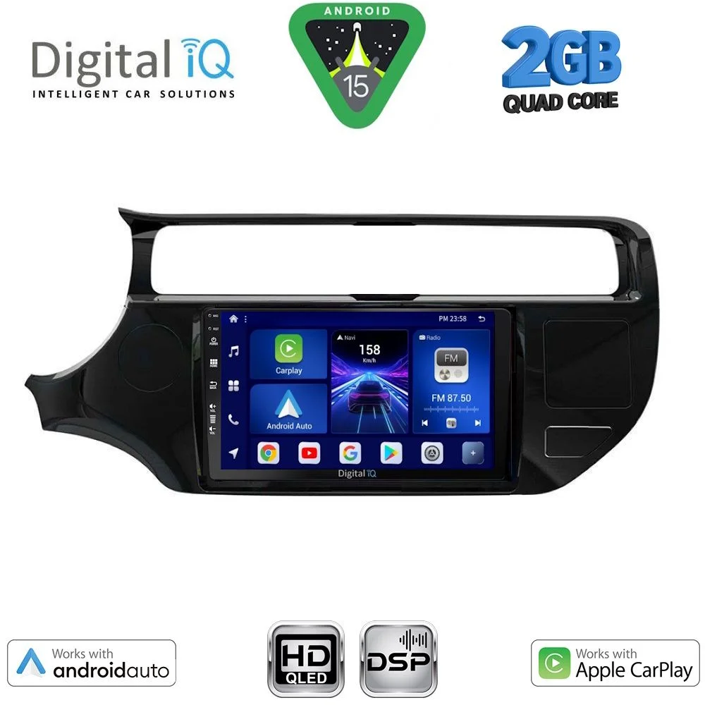 Φωτογραφία προϊόντος: DIGITAL IQ BXC 3315_CPAA (9inc) MULTIMEDIA TABLET for KIA RIO mod. 2015-2017
