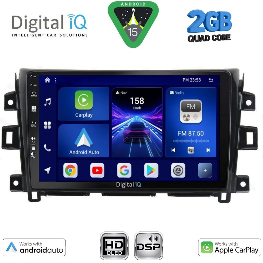 Φωτογραφία προϊόντος: DIGITAL IQ BXC 3456_CPAA (10inc) MULTIMEDIA TABLET for NISSAN NAVARA mod. 2016-2025