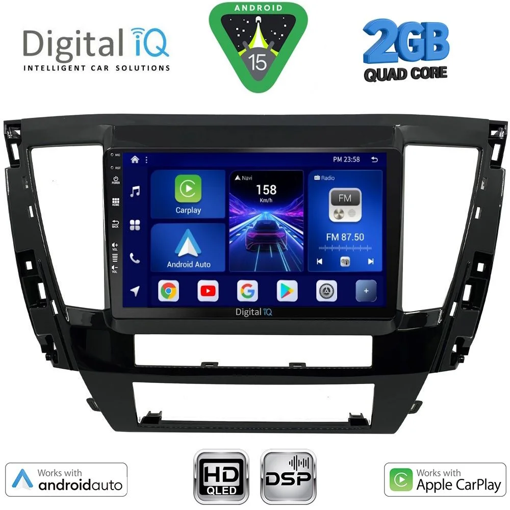 Φωτογραφία προϊόντος: DIGITAL IQ BXC 3447S_CPAA (9inc) MULTIMEDIA TABLET for MITSUBISHI PAJERO SPORT mod. 2020-2026