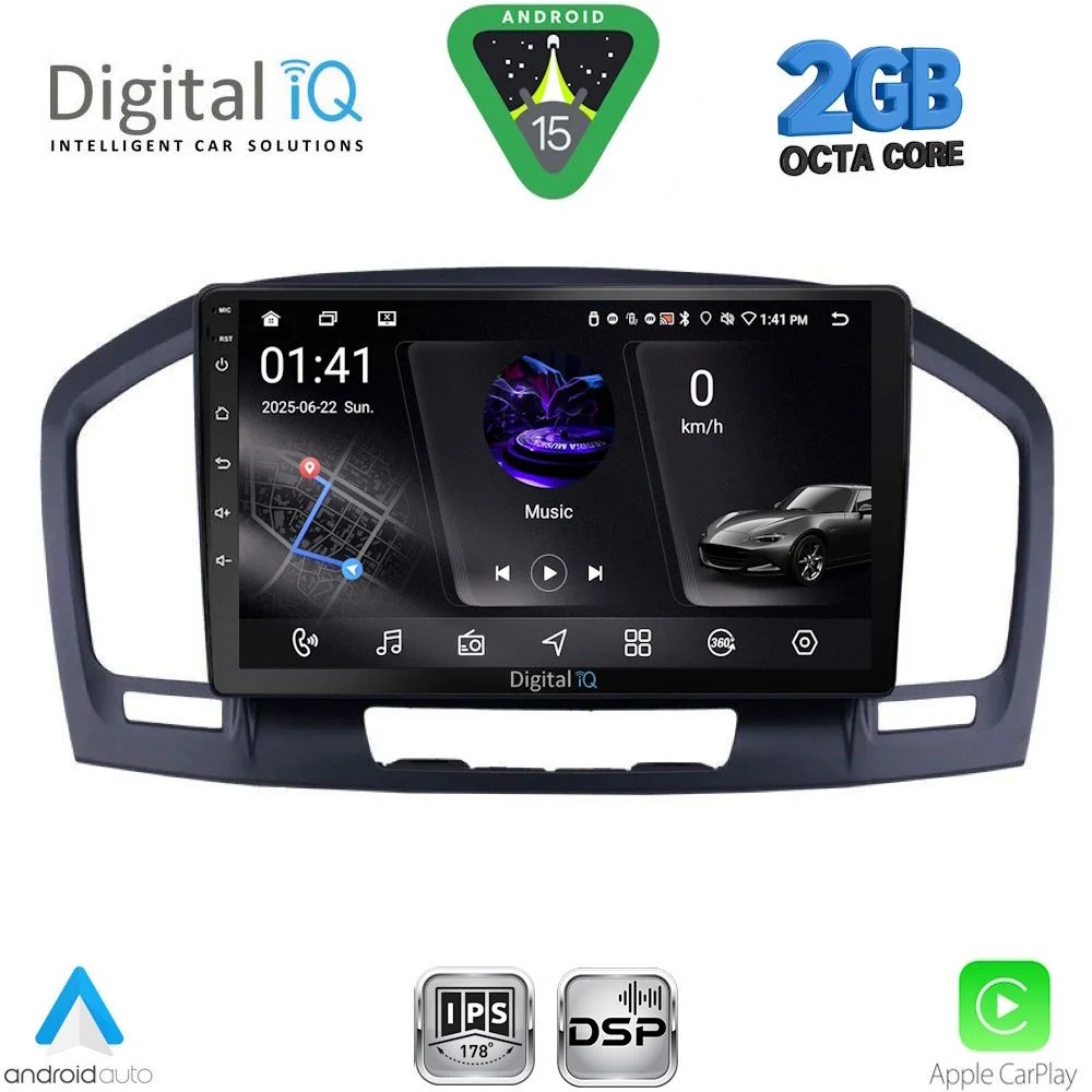 Φωτογραφία προϊόντος: DIGITAL IQ RSF 4491BL_CPA (9inc) MULTIMEDIA TABLET for OPEL INSIGNIA mod.2008-2013 (BLACK)