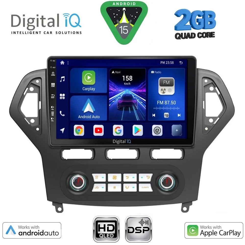 Φωτογραφία προϊόντος: DIGITAL IQ BXC 3162CL_CPAA CLIMA (10inc) MULTIMEDIA TABLET for FORD MONDEO mod. 2007-2011