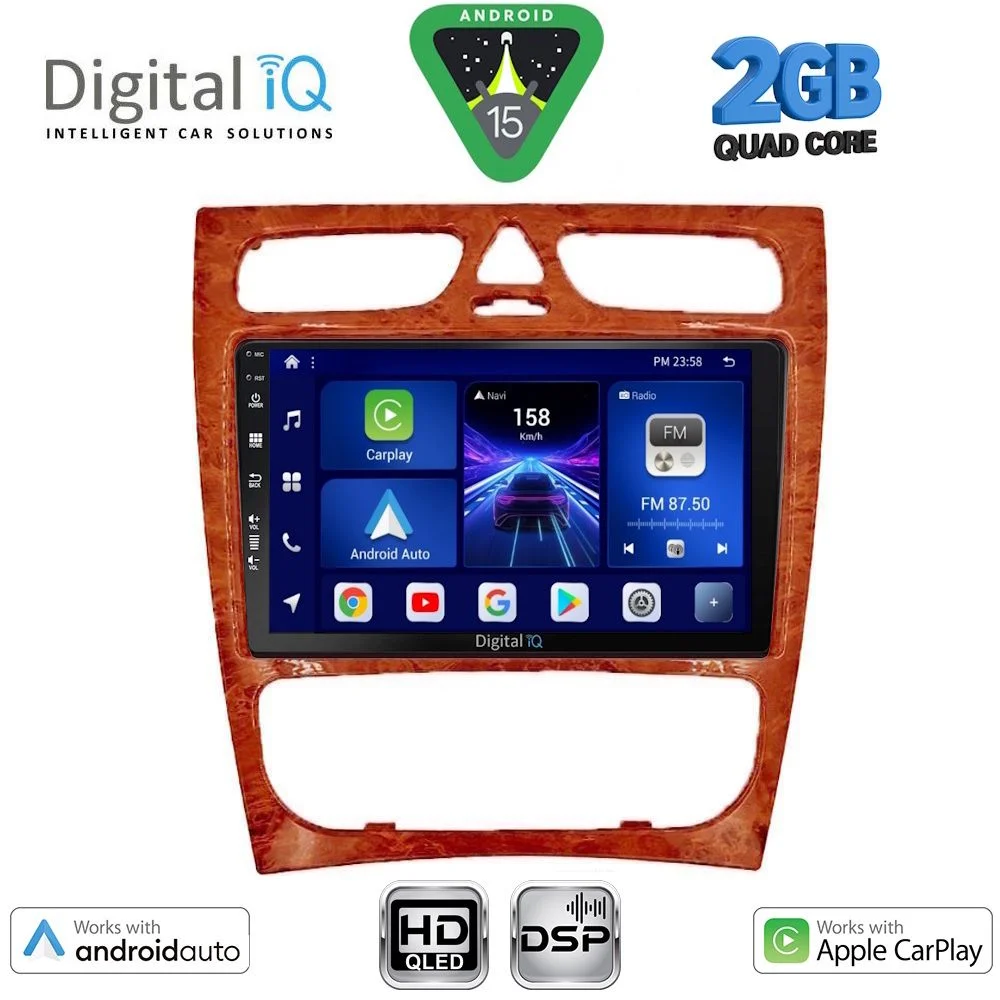 Φωτογραφία προϊόντος: DIGITAL IQ BXC 3402CH_CPAA (9inc) MULTIMEDIA TABLET for MERCEDES C (W203) mod. 1999-2004