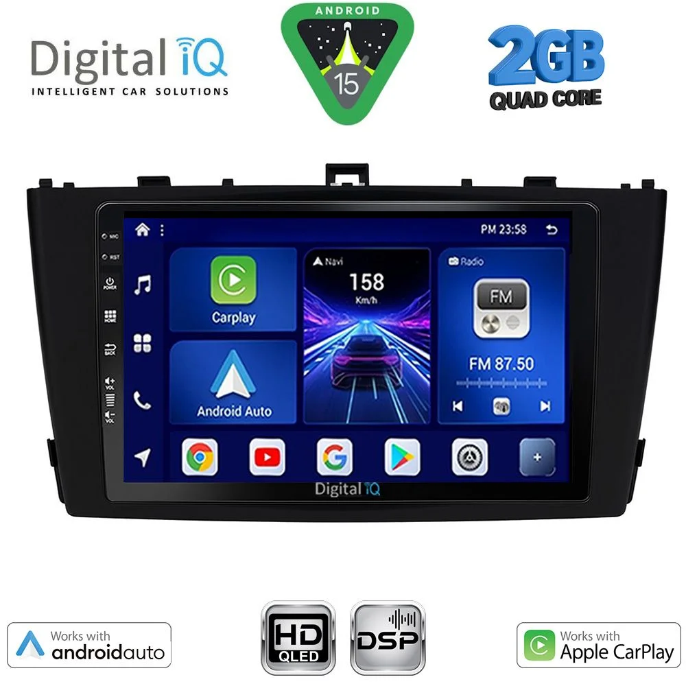 Φωτογραφία προϊόντος: DIGITAL IQ BXC 3705BL_CPAA (9inc) MULTIMEDIA TABLET for TOYOTA AVENSIS (T27) mod. 2009-2015 (BLACK)