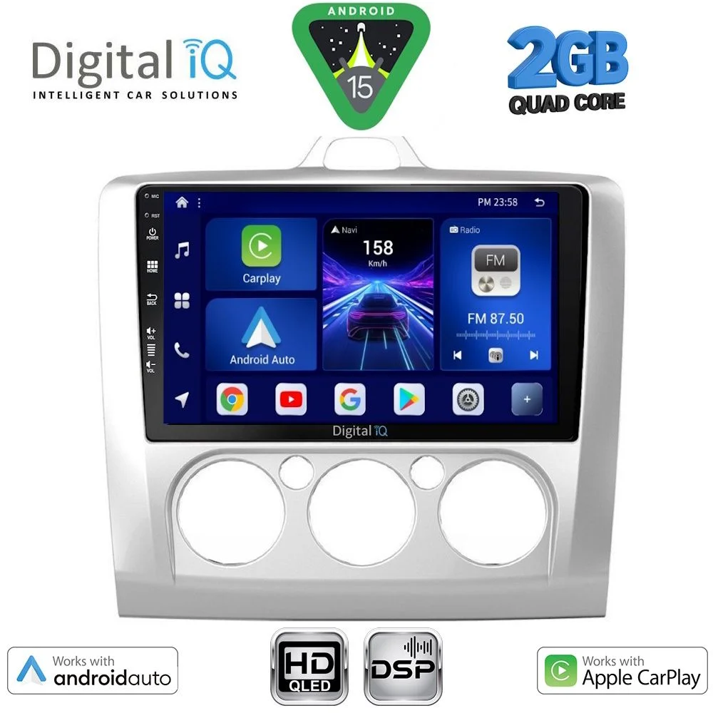 Φωτογραφία προϊόντος: DIGITAL IQ BXC 3156SL_CPAA A/C (9inc) MULTIMEDIA TABLET for FORD FOCUS mod. 2005-2012 (SILVER)