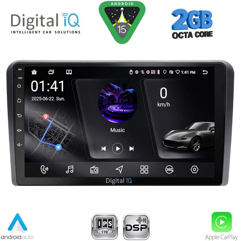 Φωτογραφία προϊόντος: DIGITAL IQ RSF 4131_CPA (9inc) MULTIMEDIA TABLET for FIAT 500 mod. 2016-2025