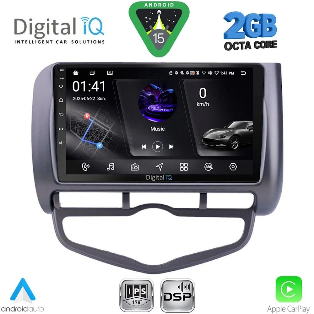 Φωτογραφία προϊόντος: DIGITAL IQ RSF 4210_CPA CLIMA (9inc) MULTIMEDIA TABLET for HONDA JAZZ mod. 2002-2008