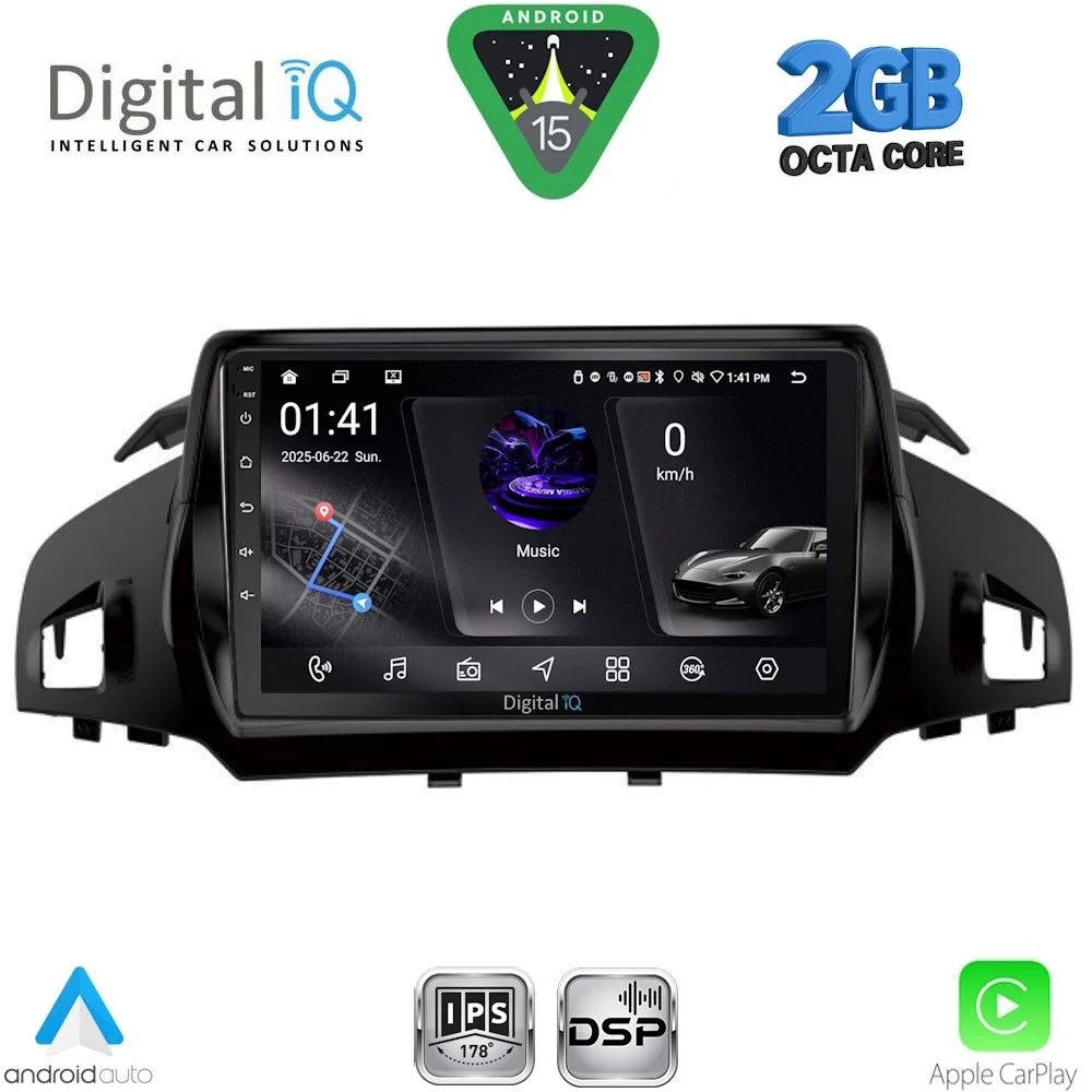 Φωτογραφία προϊόντος: DIGITAL IQ RSF 4160_CPA (9inc) MULTIMEDIA TABLET for FORD KUGA mod. 2013-2019 – CMAX mod. 2011-2020