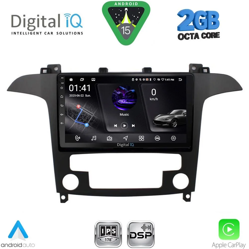 Φωτογραφία προϊόντος: DIGITAL IQ RSF 4175_CPA CLIMA (9inc) MULTIMEDIA TABLET for FORD SMAX mod. 2006-2014