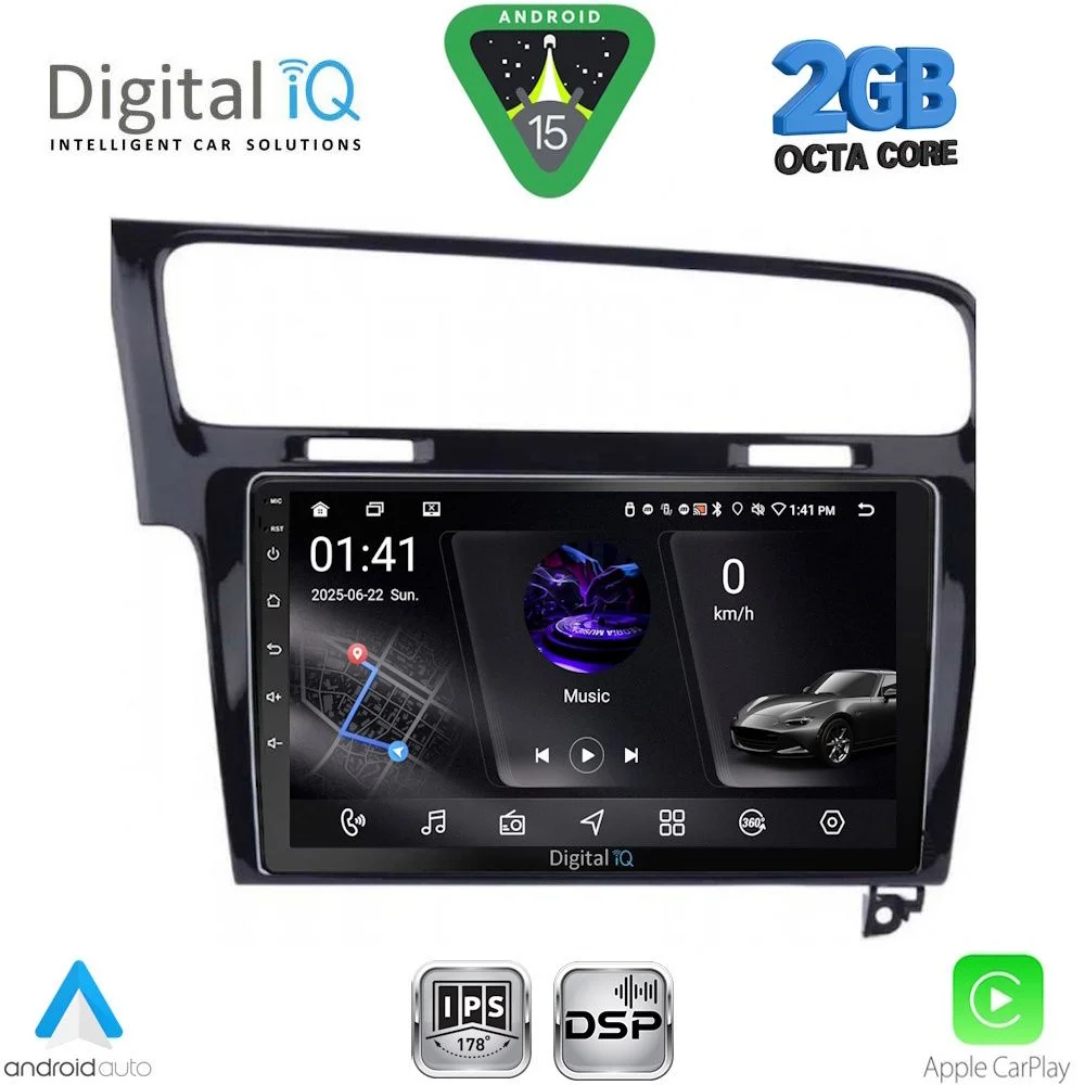 Φωτογραφία προϊόντος: DIGITAL IQ RSF 4747BL_CPA (10inc) MULTIMEDIA TABLET for VW GOLF 7 mod. 2013-2020