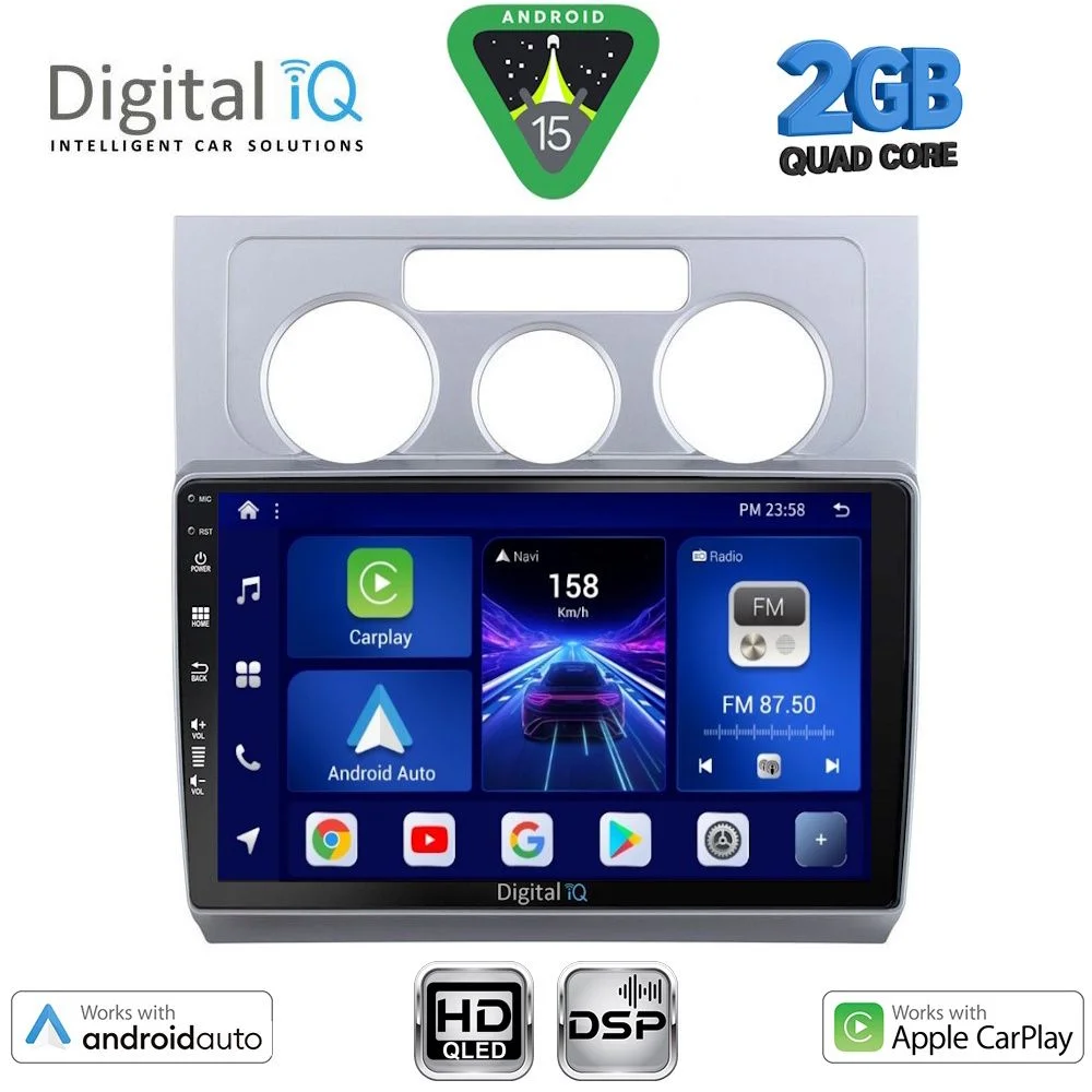 Φωτογραφία προϊόντος: DIGITAL IQ BXC 3767_CPAA A/C (10inc) MULTIMEDIA TABLET for VW TOURAN mod. 2003-2010