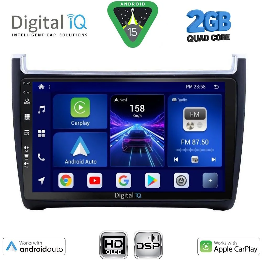 Φωτογραφία προϊόντος: DIGITAL IQ BXC 3757_CPAA (9inc) MULTIMEDIA TABLET for VW POLO mod. 2014-2017
