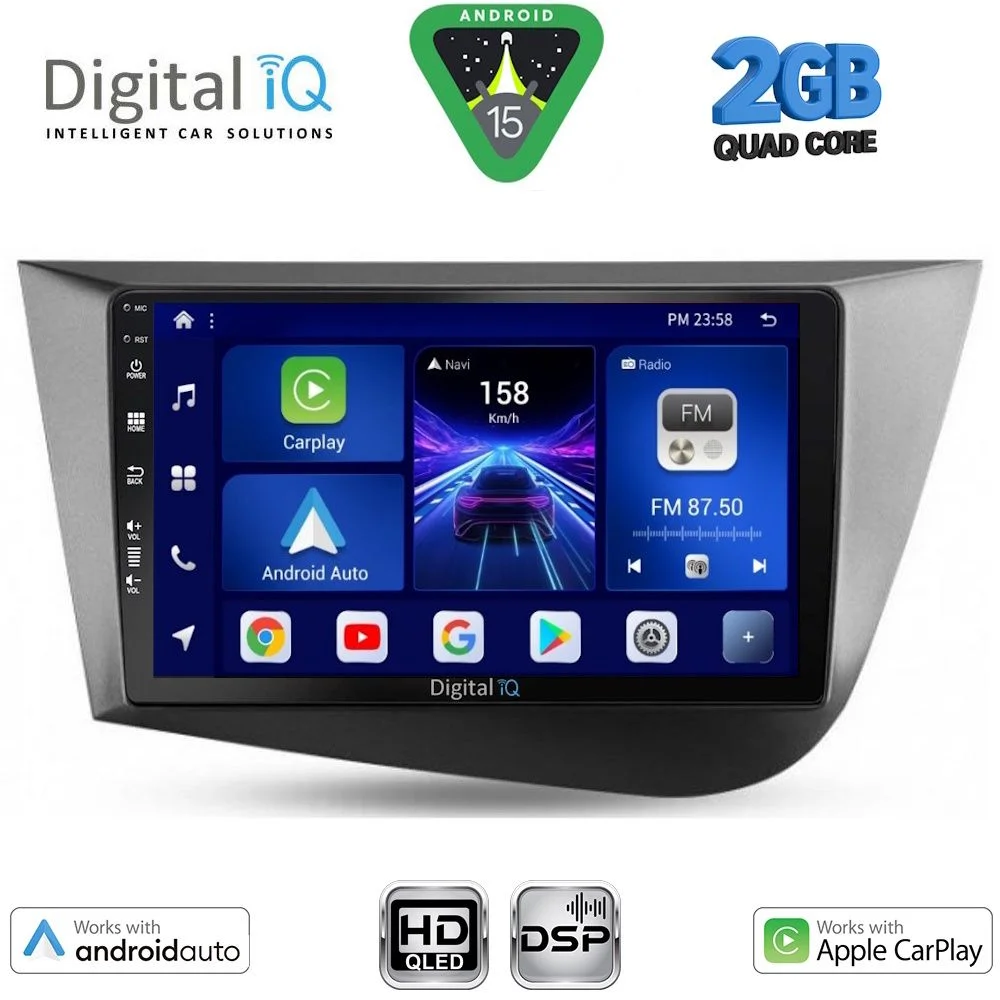 Φωτογραφία προϊόντος: DIGITAL IQ BXC 3574_CPAA (9inc) MULTIMEDIA TABLET for SEAT LEON mod. 2005-2012