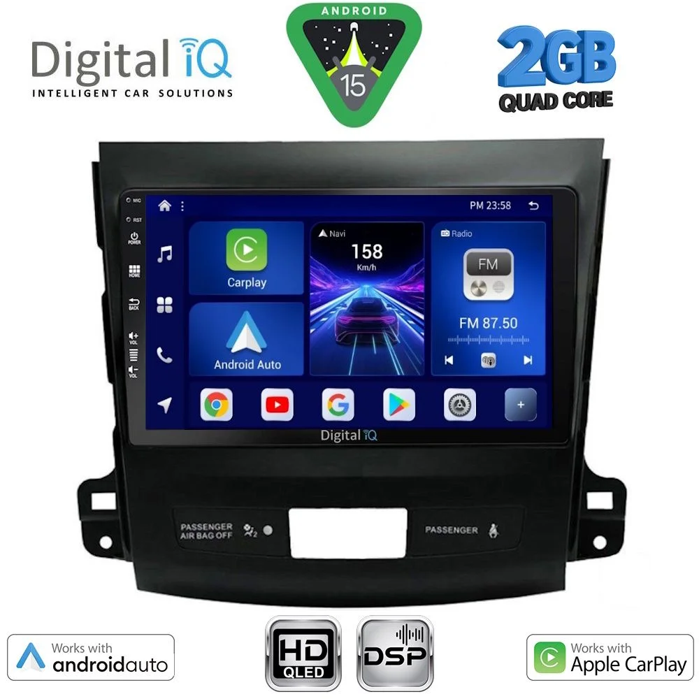 Φωτογραφία προϊόντος: DIGITAL IQ BXC 3442_CPAA (9inc) MULTIMEDIA TABLET for CITROEN C-CROSSER | MITSUBISHI OUTLANDER | PEUGEOT 4007 mod. 2006-2012
