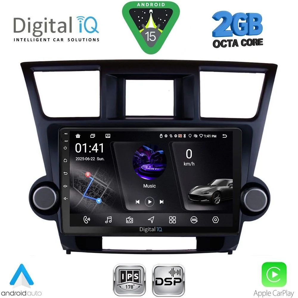 Φωτογραφία προϊόντος: DIGITAL IQ RSF 4719_CPA (10inc) MULTIMEDIA TABLET for TOYOTA HIGHLANDER mod. 2008-2015