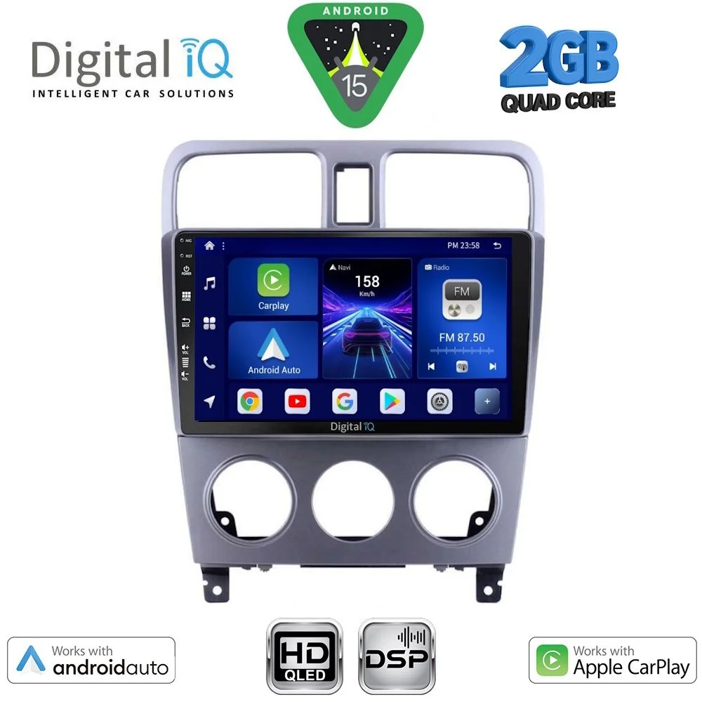 Φωτογραφία προϊόντος: DIGITAL IQ BXC 3661_CPAA (9inc) MULTIMEDIA TABLET for SUBARU FORESTER mod. 2002-2008