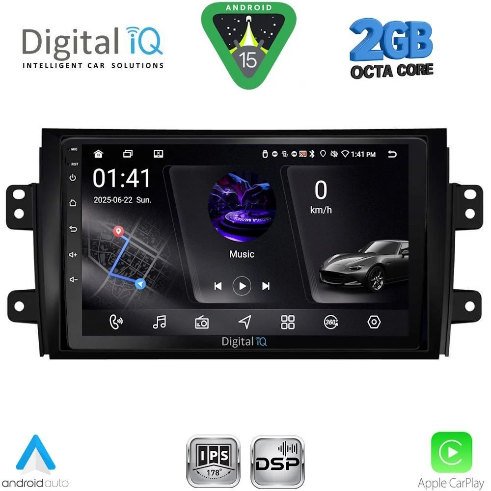 Φωτογραφία προϊόντος: DIGITAL IQ RSF 4688_CPA (9inc) MULTIMEDIA TABLET for FIAT SEDICI – SUZUKI SX4 mod. 2005-2013