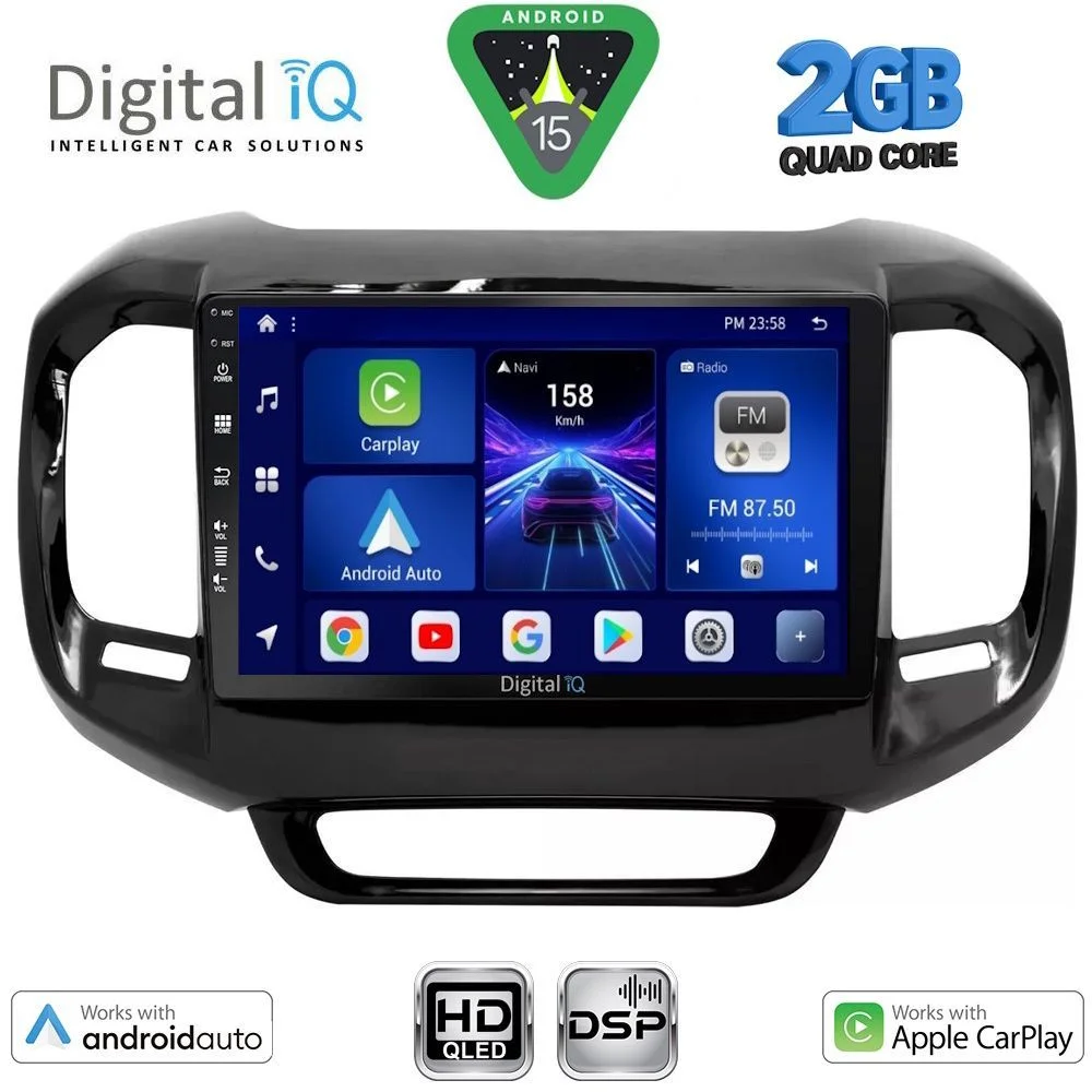 Φωτογραφία προϊόντος: DIGITAL IQ BXC 3127_CPAA (9inc) MULTIMEDIA TABLET for FIAT TORO mod. 2017-2026