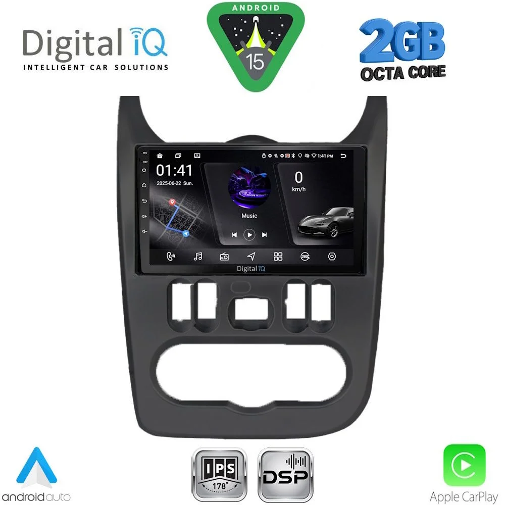 Φωτογραφία προϊόντος: DIGITAL IQ RSF 4101BL_CPA (9inc) MULTIMEDIA TABLET for DACIA DUSTER – LOGAN – SANDERO mod. 2006-2012 (BLACK)