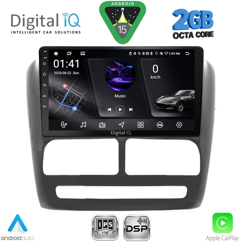 Φωτογραφία προϊόντος: DIGITAL IQ RSF 4137_CPA (9inc) MULTIMEDIA TABLET for FIAT DOBLO mod. 2010-2015