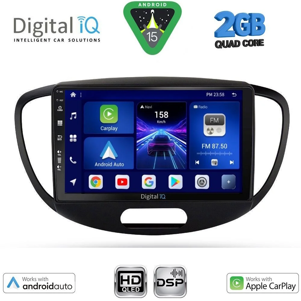 Φωτογραφία προϊόντος: DIGITAL IQ BXC 3223_CPAA (9inc) MULTIMEDIA TABLET for HYUNDAI i10 mod. 2008-2013