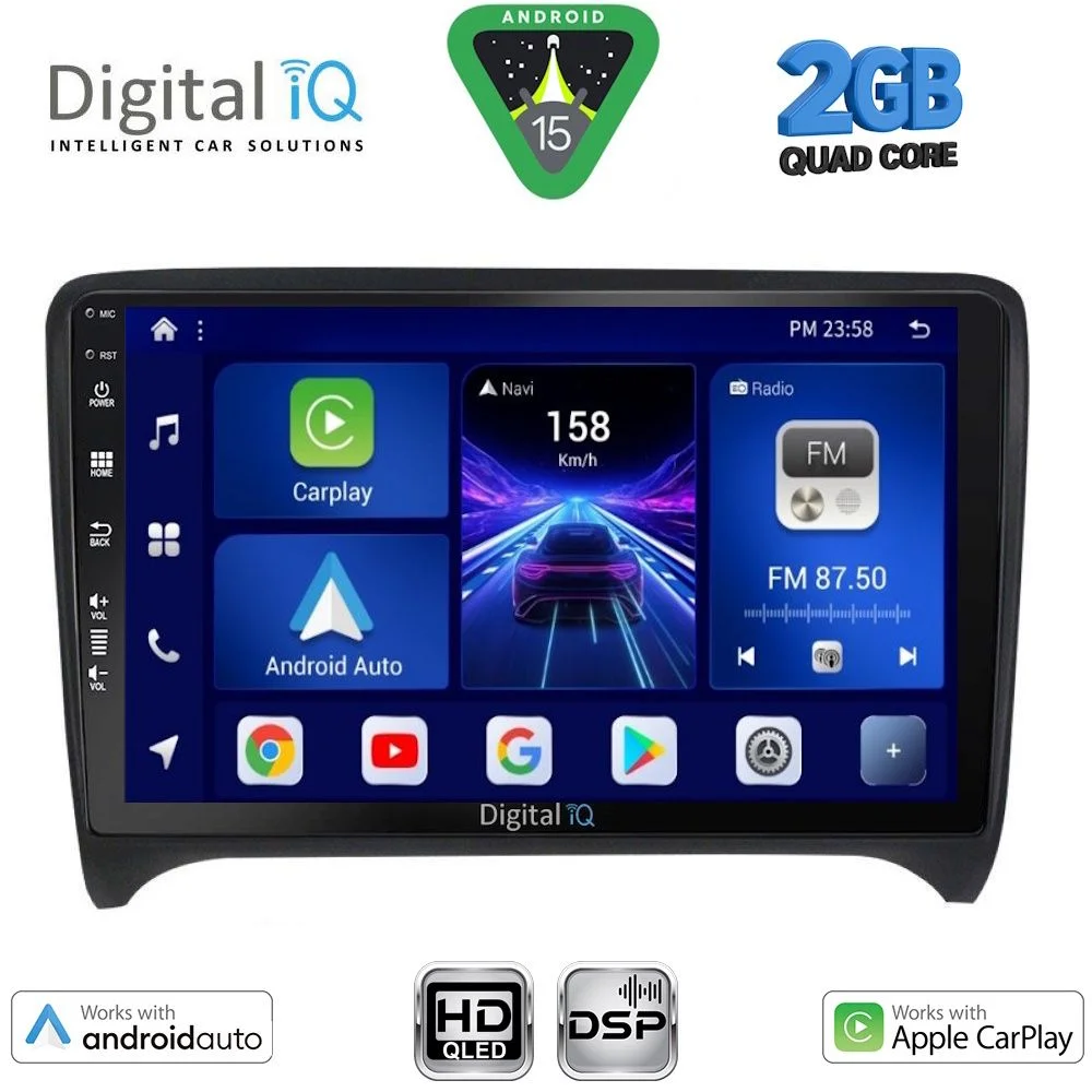 Φωτογραφία προϊόντος: DIGITAL IQ BXC 3009_CPAA (9inc) MULTIMEDIA TABLET for AUDI TT mod. 2007-2015