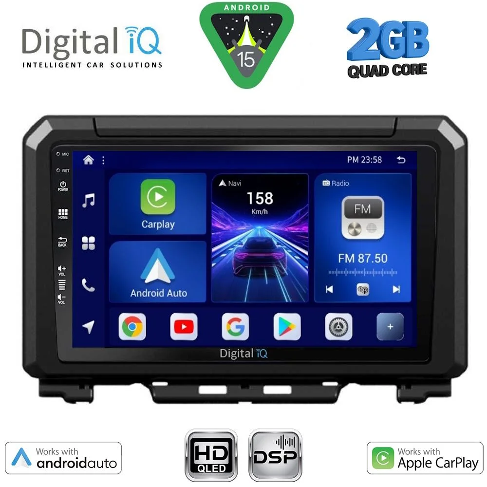 Φωτογραφία προϊόντος: DIGITAL IQ BXC 3679_CPAA (9inc) MULTIMEDIA TABLET for SUZUKI JIMNY mod. 2017-2026